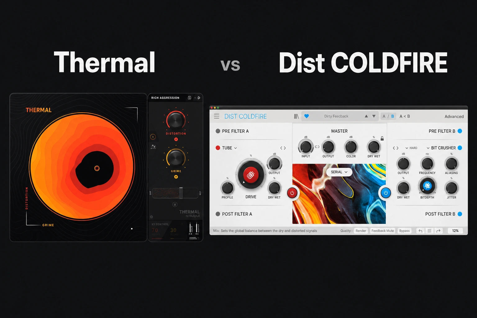Thermal vs Dist COLDFIRE: Which Distortion Plugin Should You Buy? plugin comparison cover