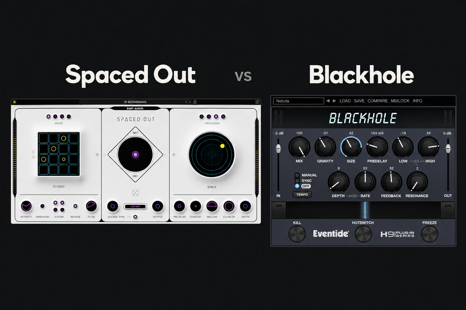 Spaced Out vs Blackhole: Which Creative Reverb Should You Buy? plugin comparison cover