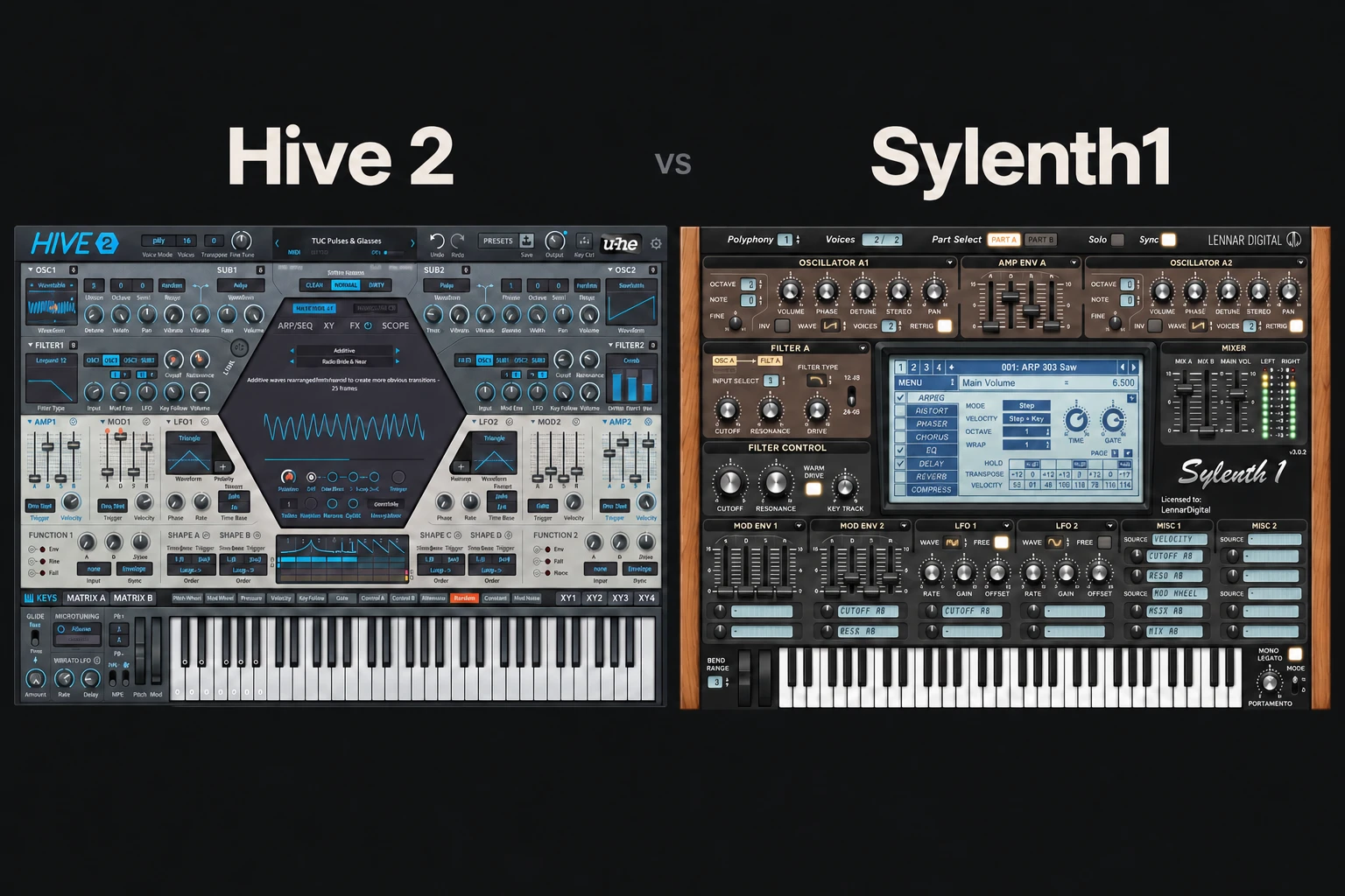 Hive 2 vs Sylenth1: Which Synth Should You Buy? plugin comparison cover