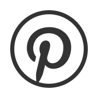 The Pinterest icon for footer