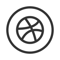 The Dribble icon for footer