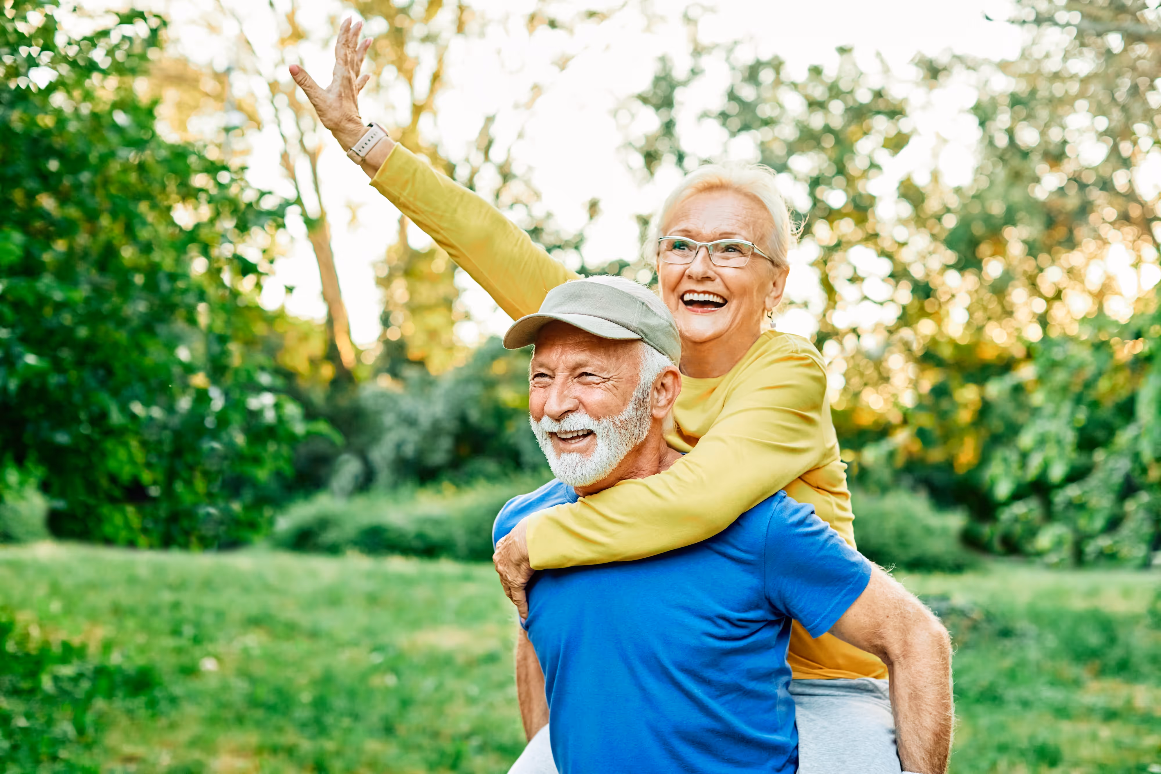 Couple Playing Stock Photo