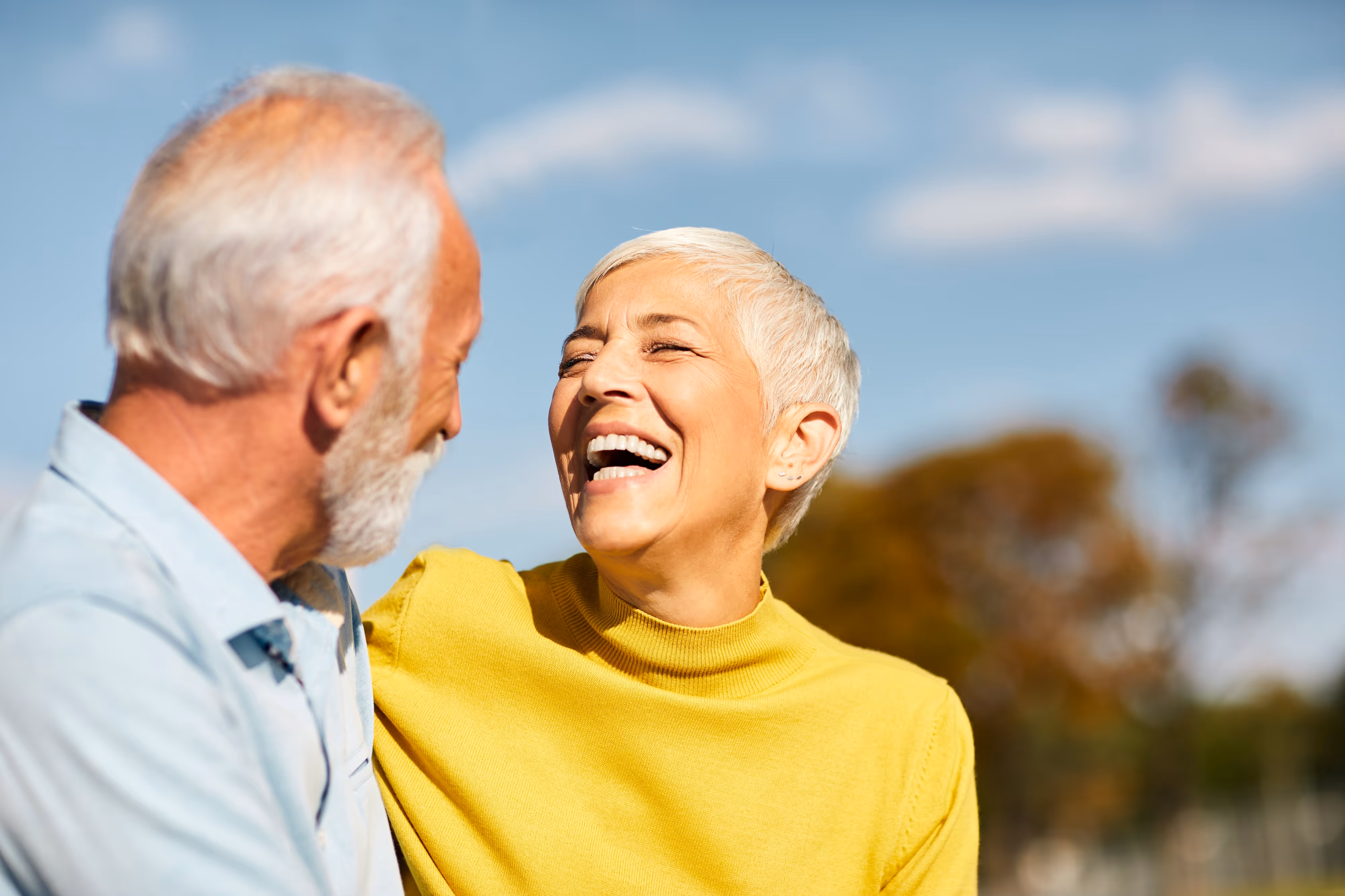 Couple Smiling Stock Photo