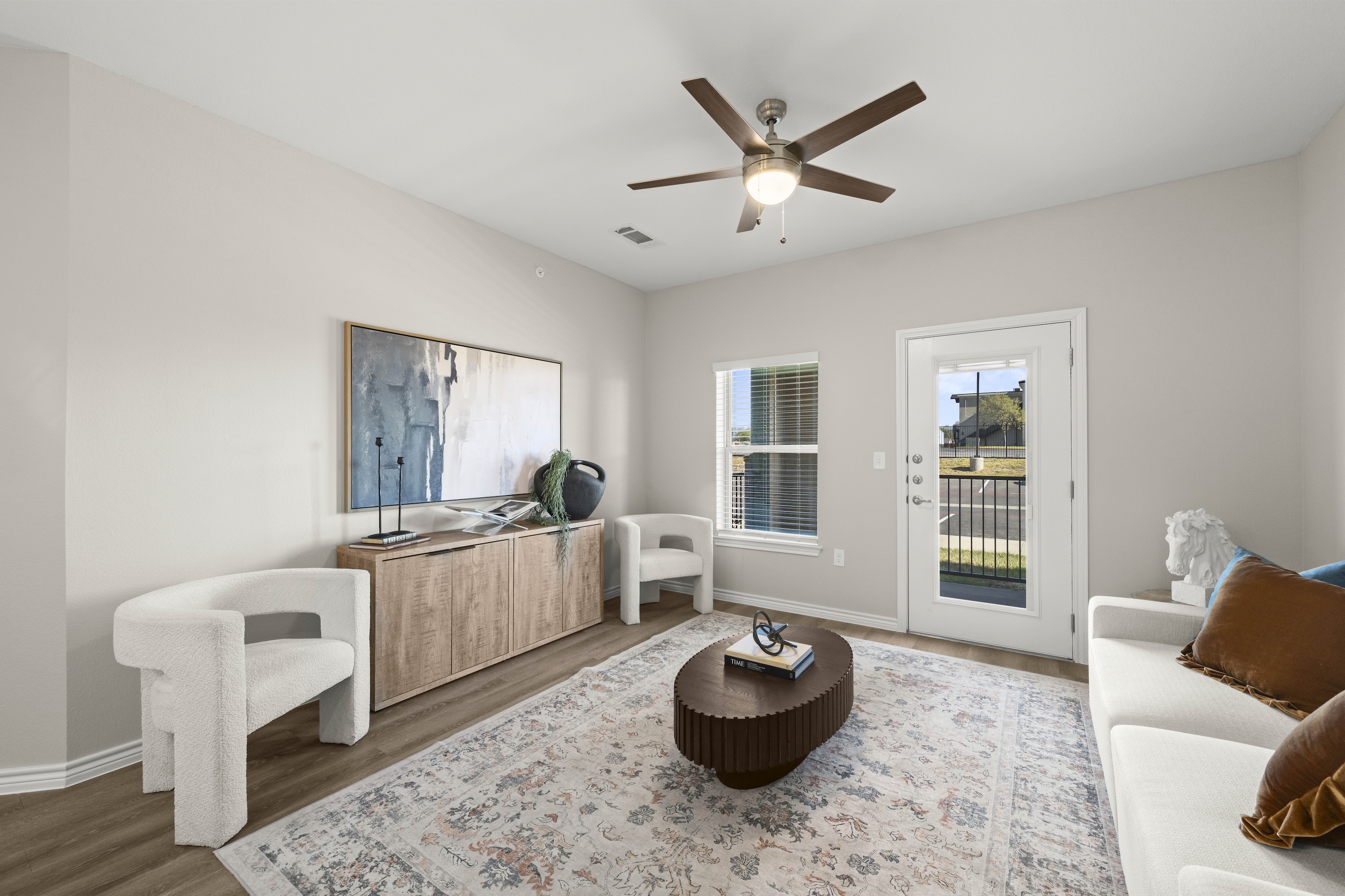 living room with couch