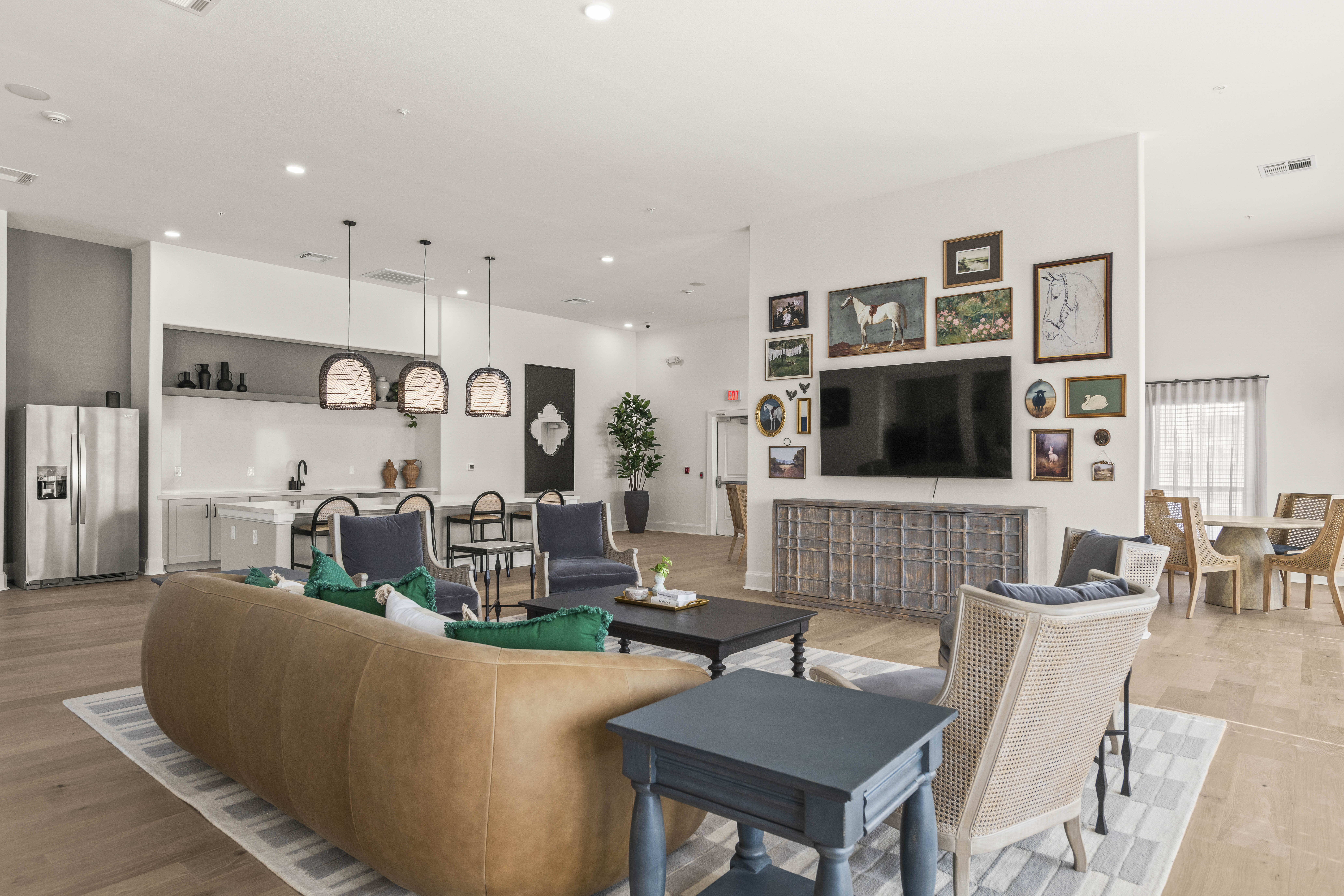 clubhouse with seating area