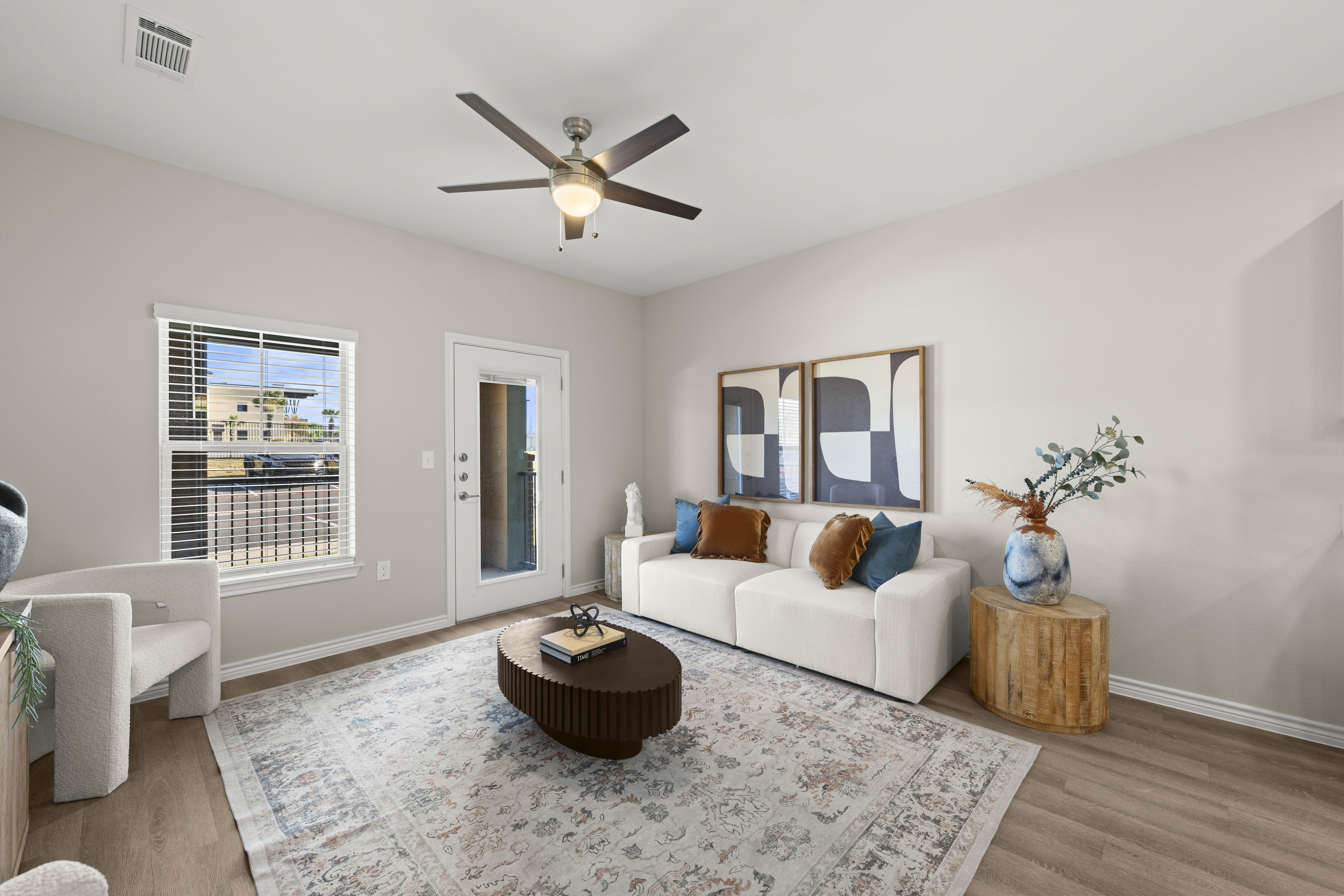 living room with couch