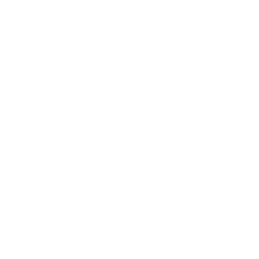 Stilisierter weißer Umriss eines Baggerfahrzeugs mit Kettenantrieb auf schwarzem Hintergrund.