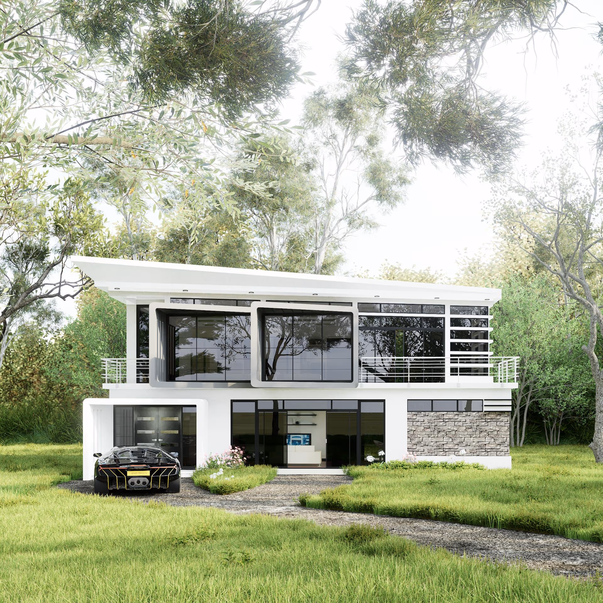 Image of a fancy luxury house.