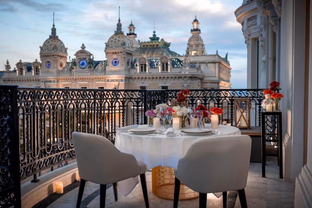 Dîner romantique avec vue sur le Casino