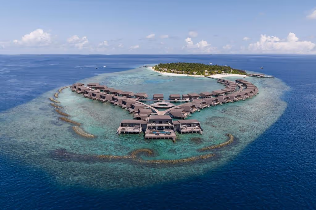 Vue aérienne de The St. Regis Maldives
