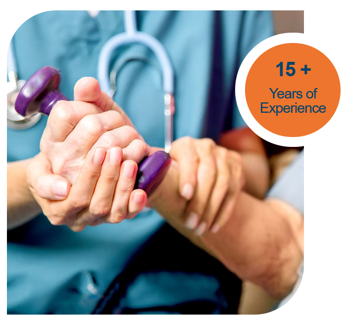 Expert physical therapist with over 15 years of experience providing pain relief at Riverbend Physical Therapy in Metairie, LA.