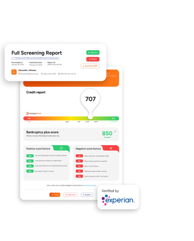 Sample Portable Tenant screening report