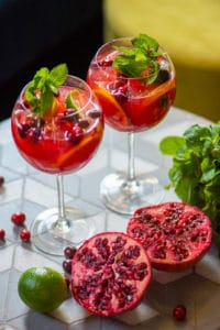 Christmas Prosecco Punch Cocktail