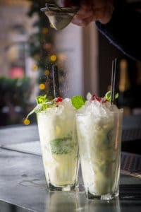 White Christmas Mojito cocktail from Sub 13 is a festive twist on the classic