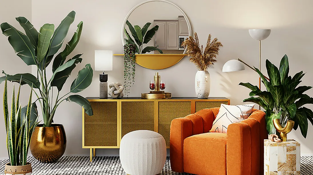 Wnętrze salonu — marketing dla marek home & decor