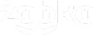 Logo z napisem żabka w białym kolorze na czarnym tle.