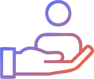 Main tenant un individu métaphoriquement