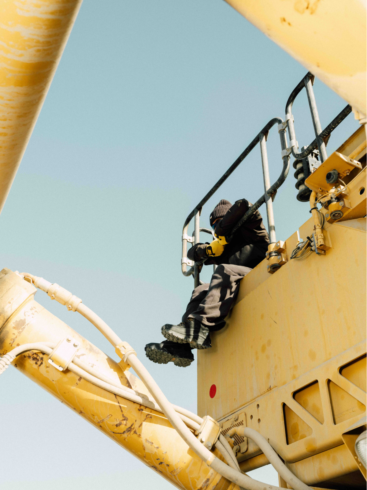 Cinematic still from RESH CAT Footwear commercial film — wide picture portrait