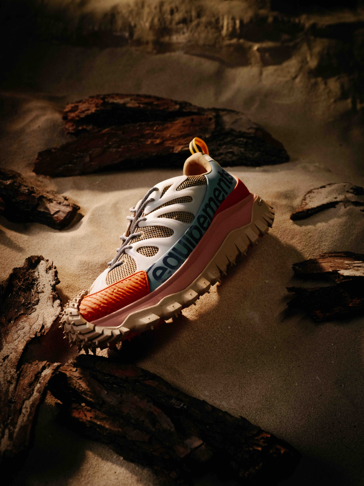 Fashion still from RESH moncler campaign – frame with snickers