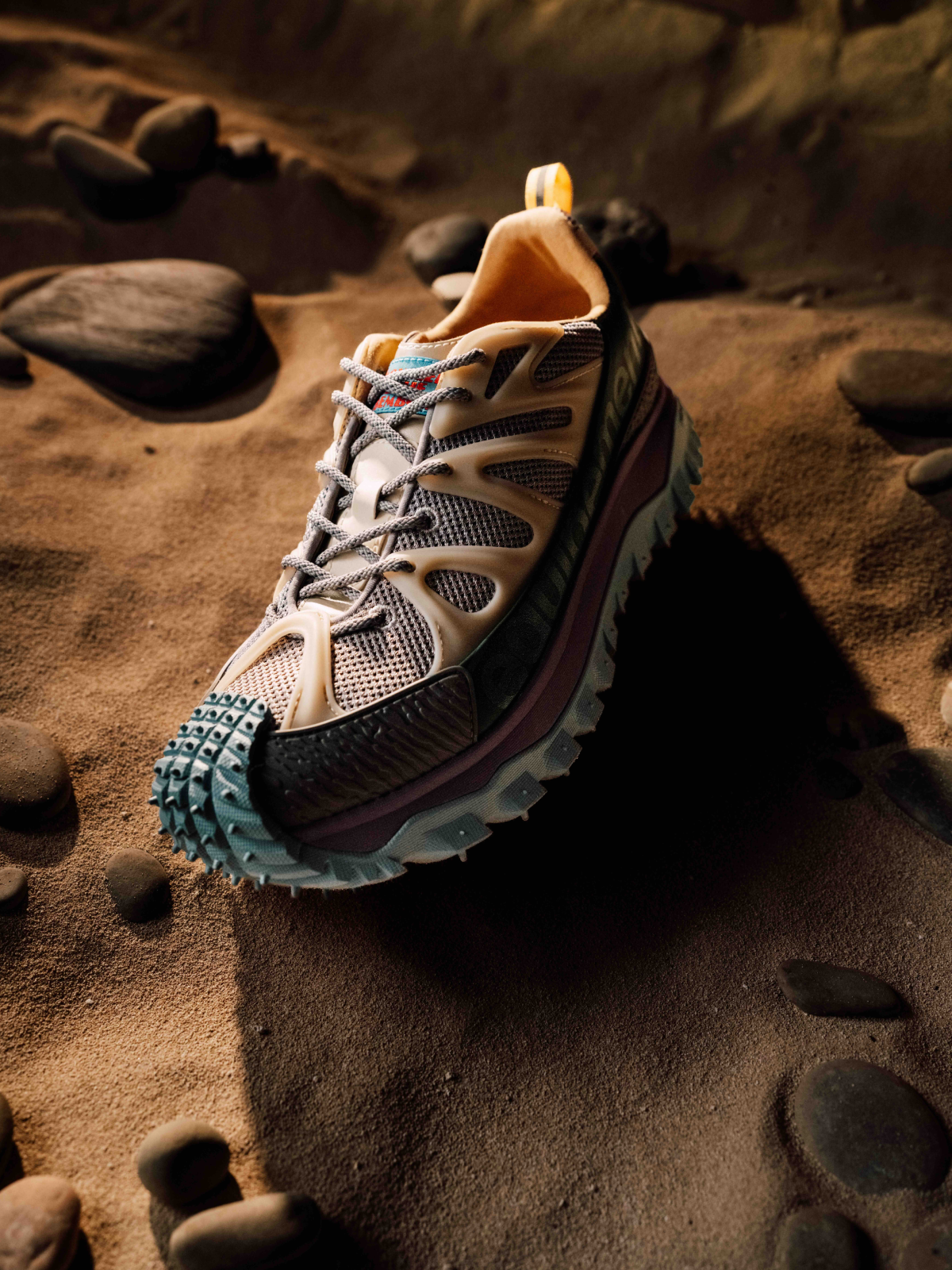 Fashion still from RESH moncler campaign – frame with snickers