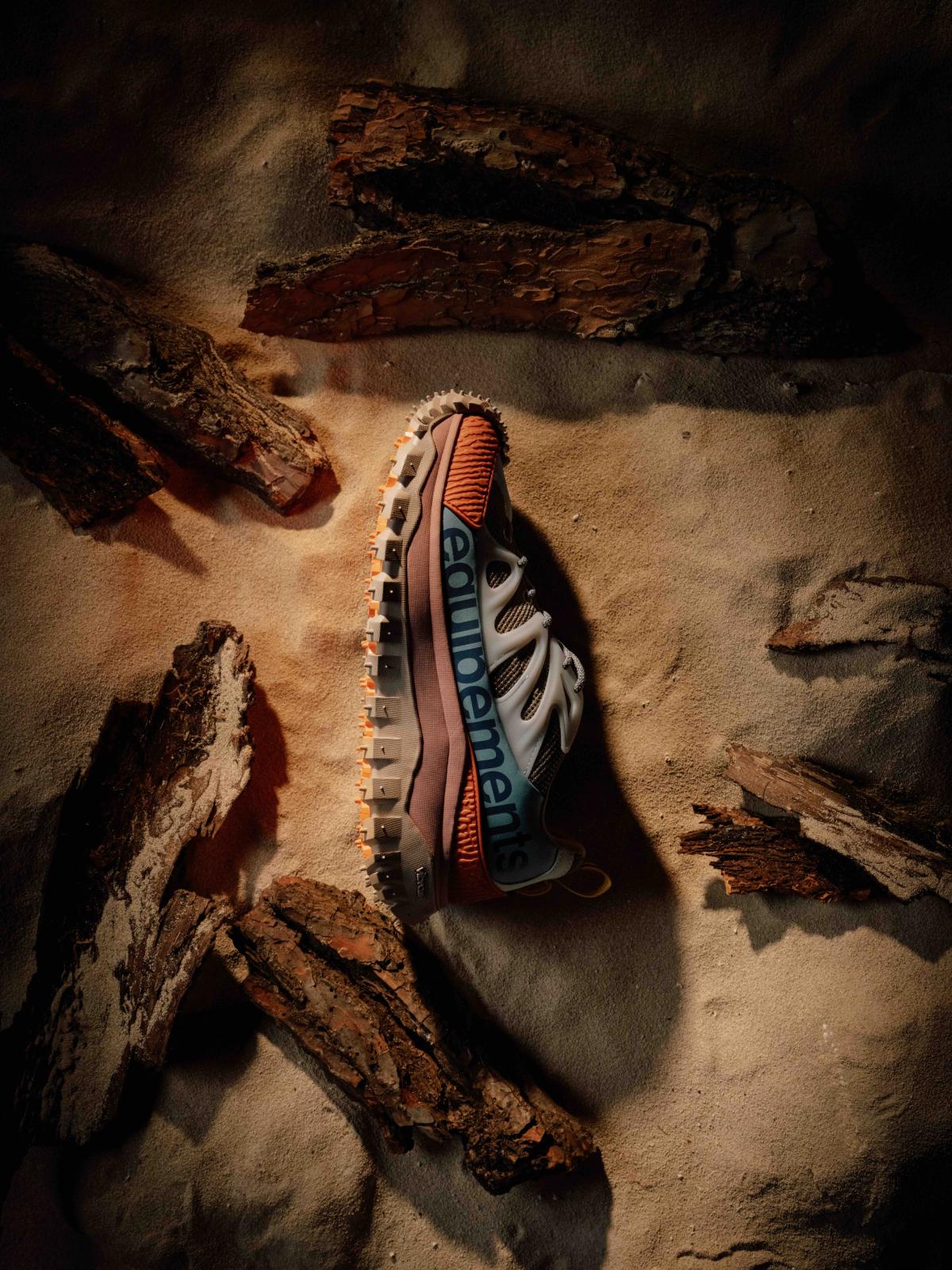 Stylish still from RESH moncler campaign – frame with snickers