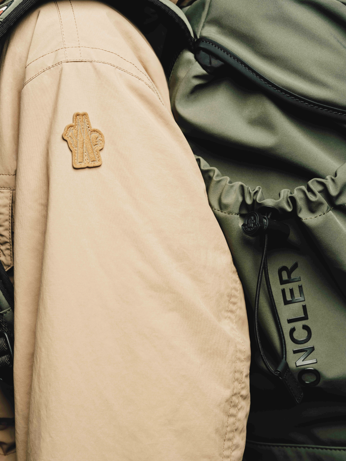 Fashion still from RESH Moncler Grenoble campaign –  close look jacket 