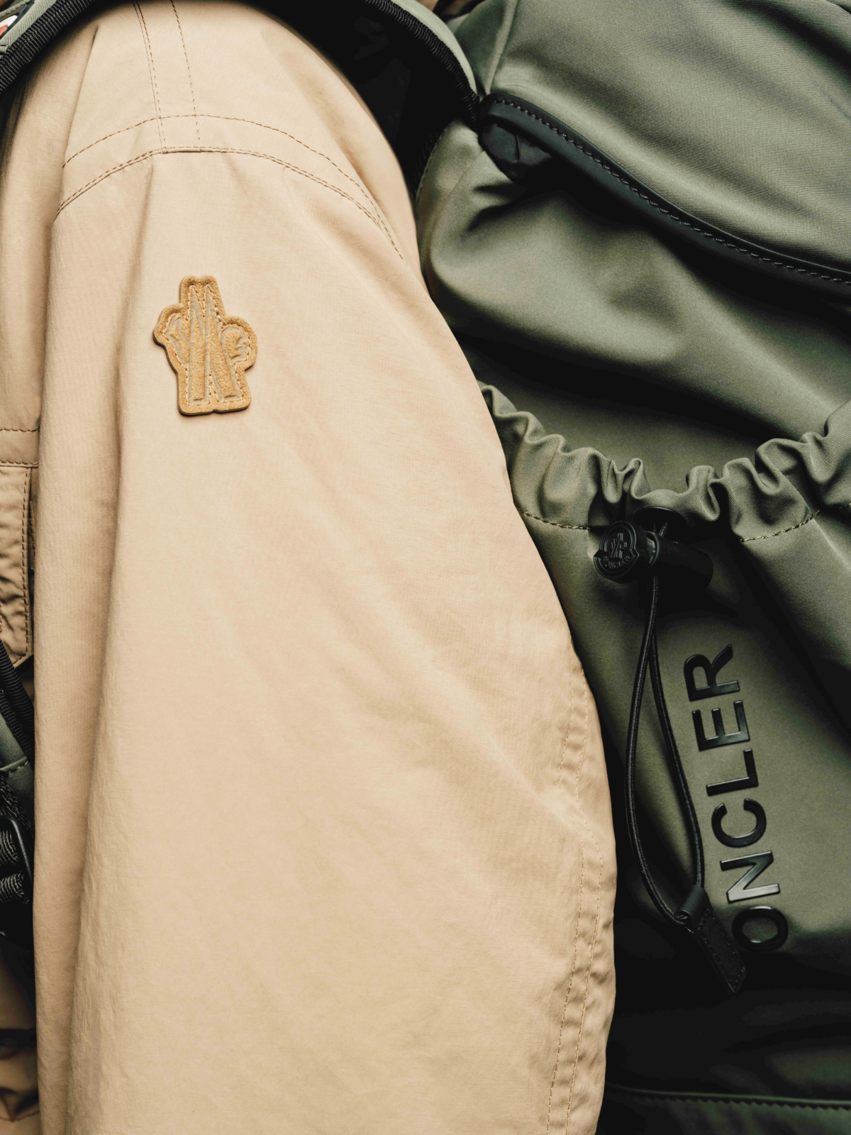 Fashion still from RESH Moncler Grenoble campaign – close look