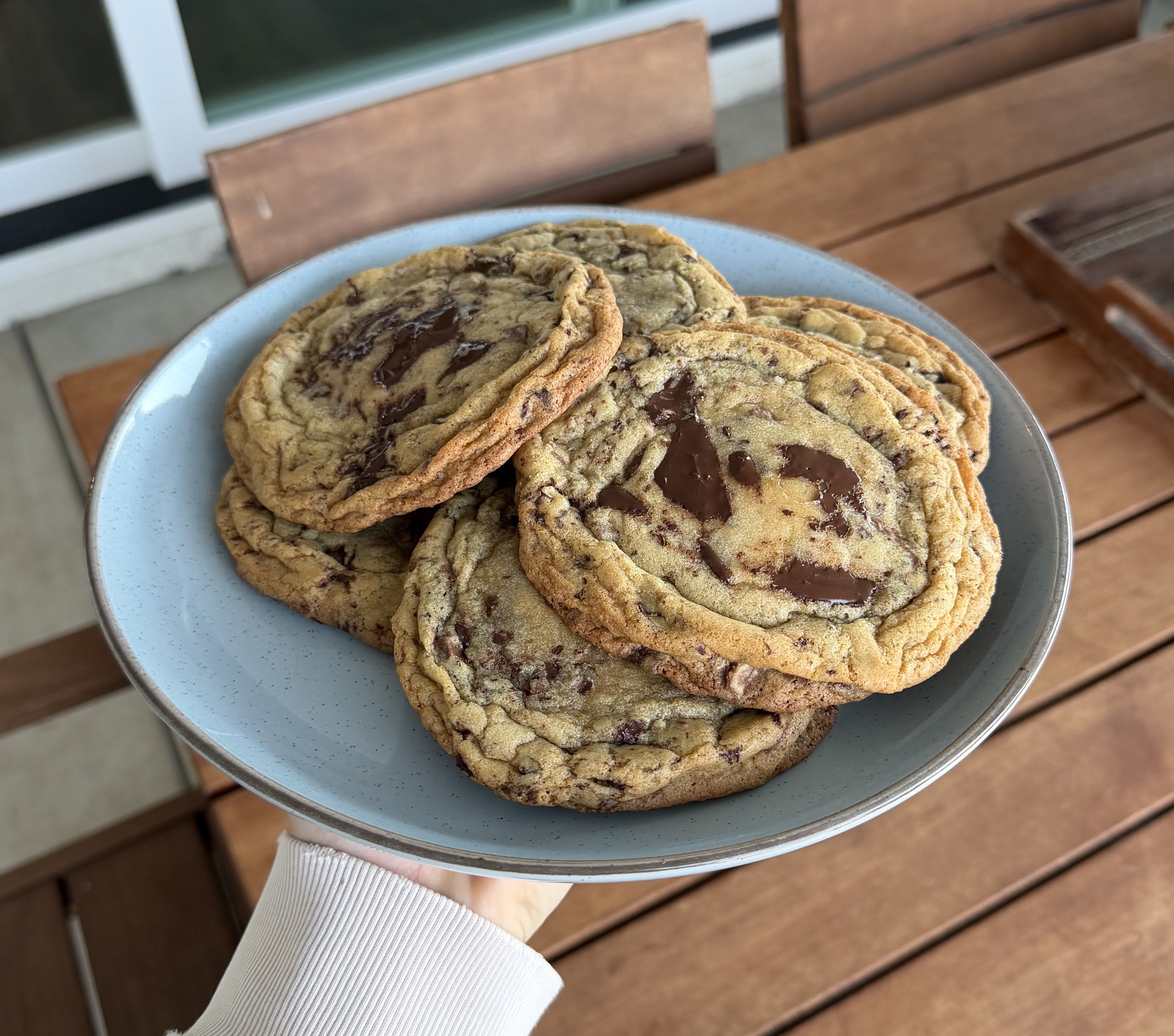 Giant Gooey Chocolate Chip Cookies