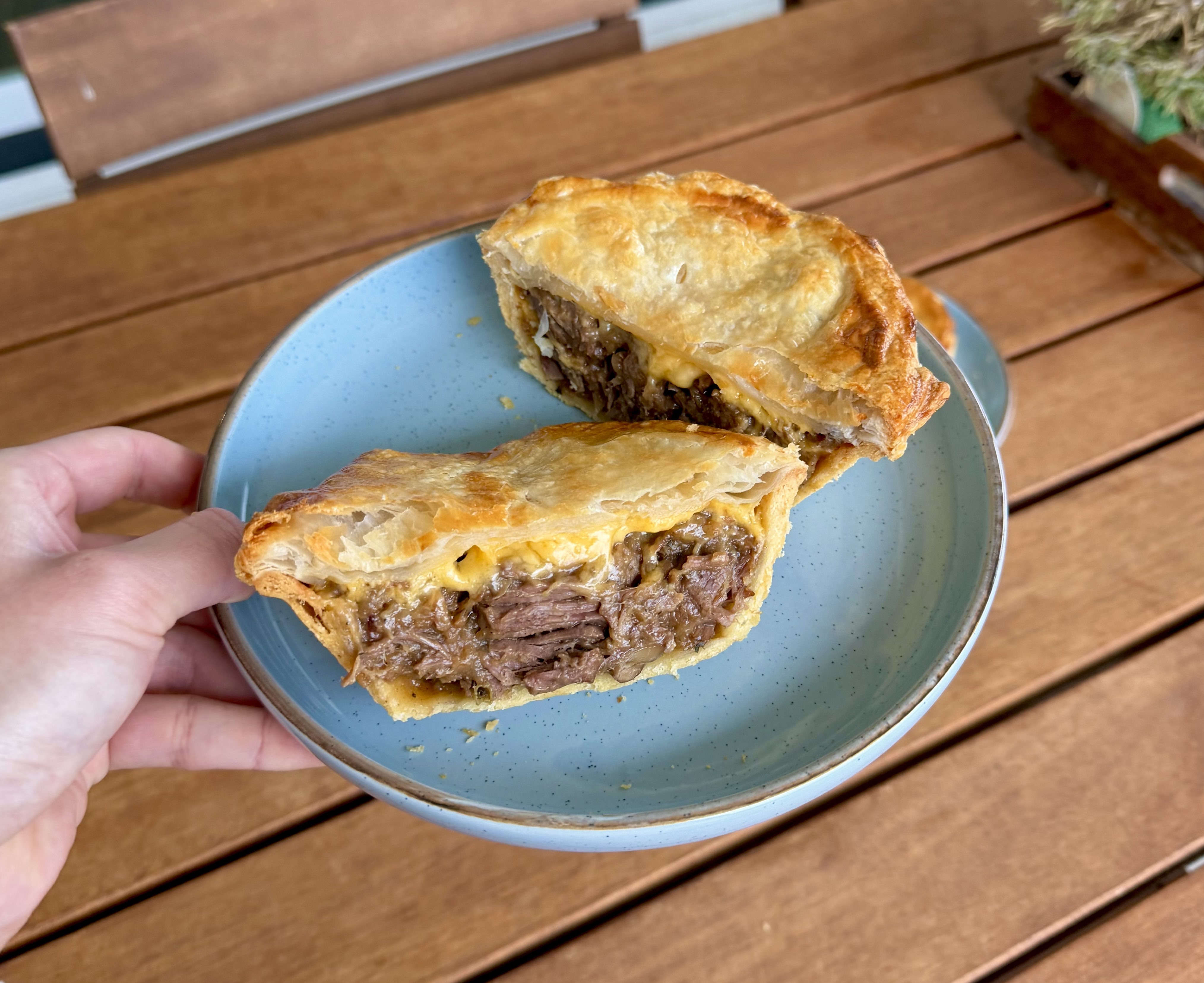 Steak & Mushroom Cheese Pie