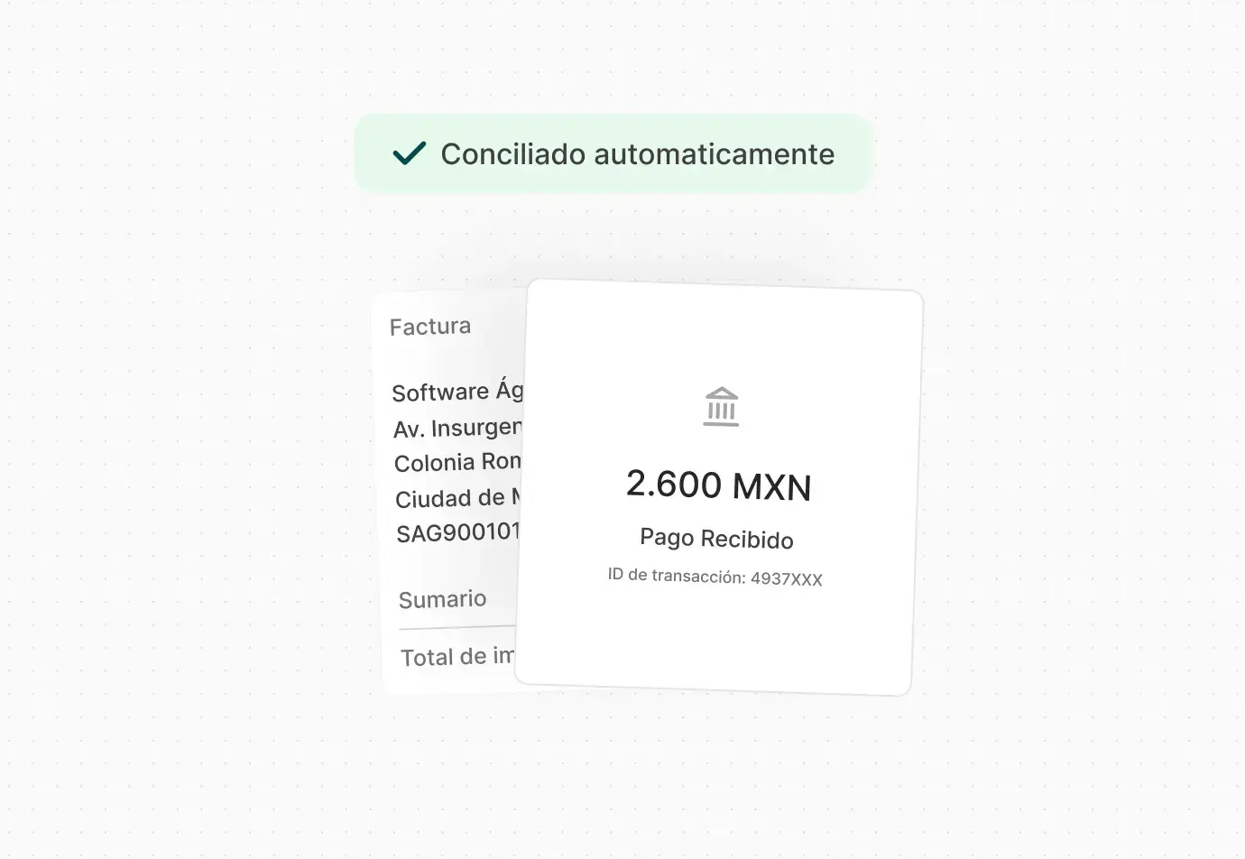 Imagen que muestra un ejemplo de conciliacion
