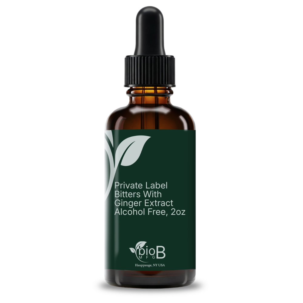 Private Label Bitters With Ginger Extract Alcohol Free, 2oz
