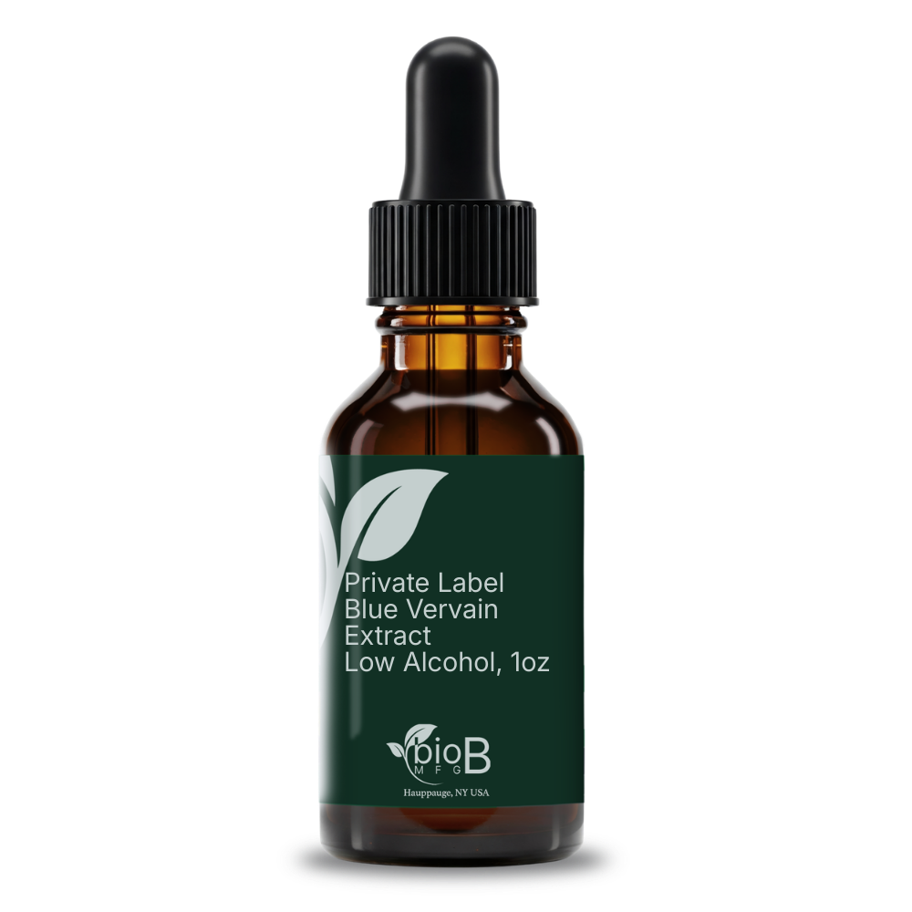 Private Label Blue Vervain Extract Low Alcohol, 1oz