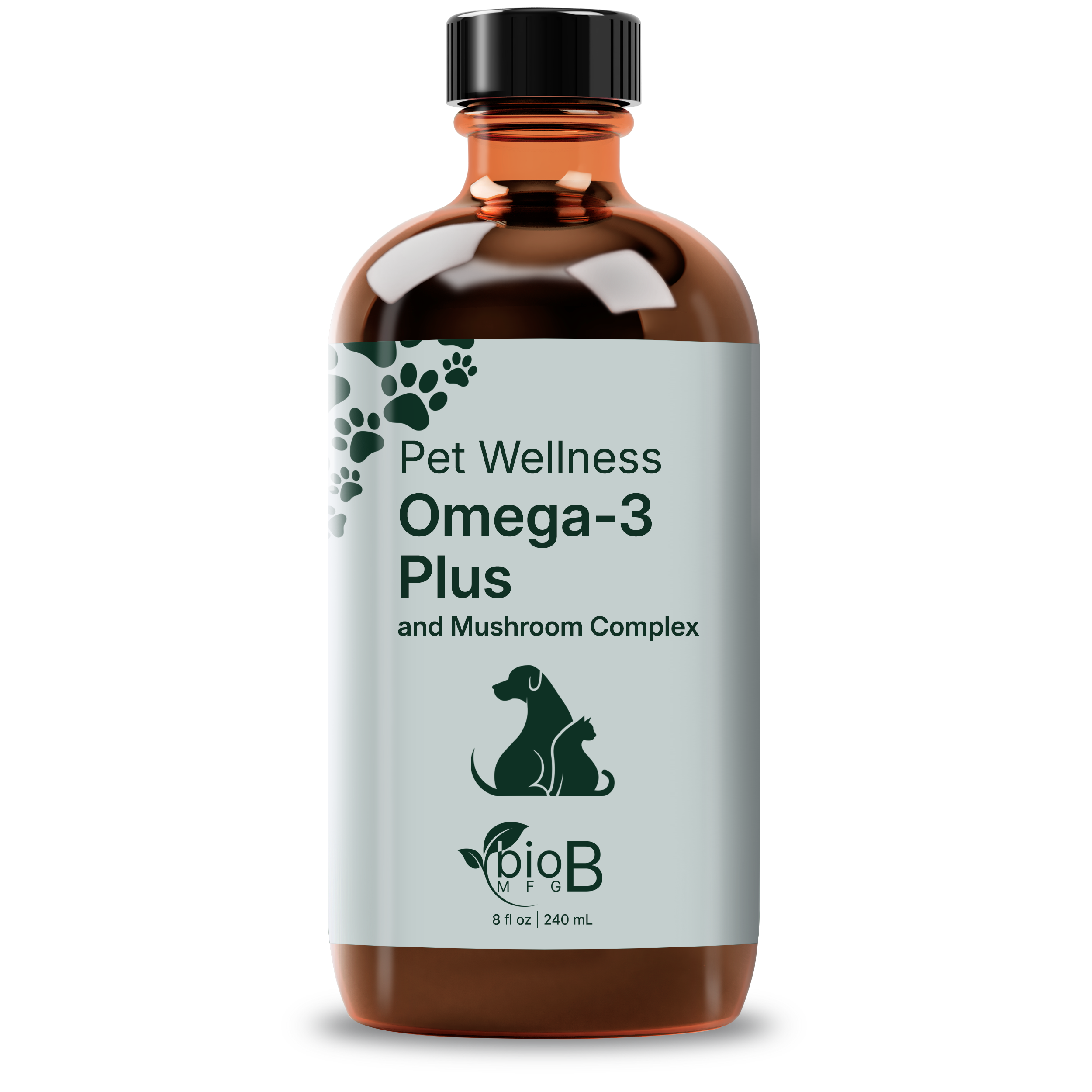 Private Label Omega 3 Plus & Mushroom Complex, 8oz