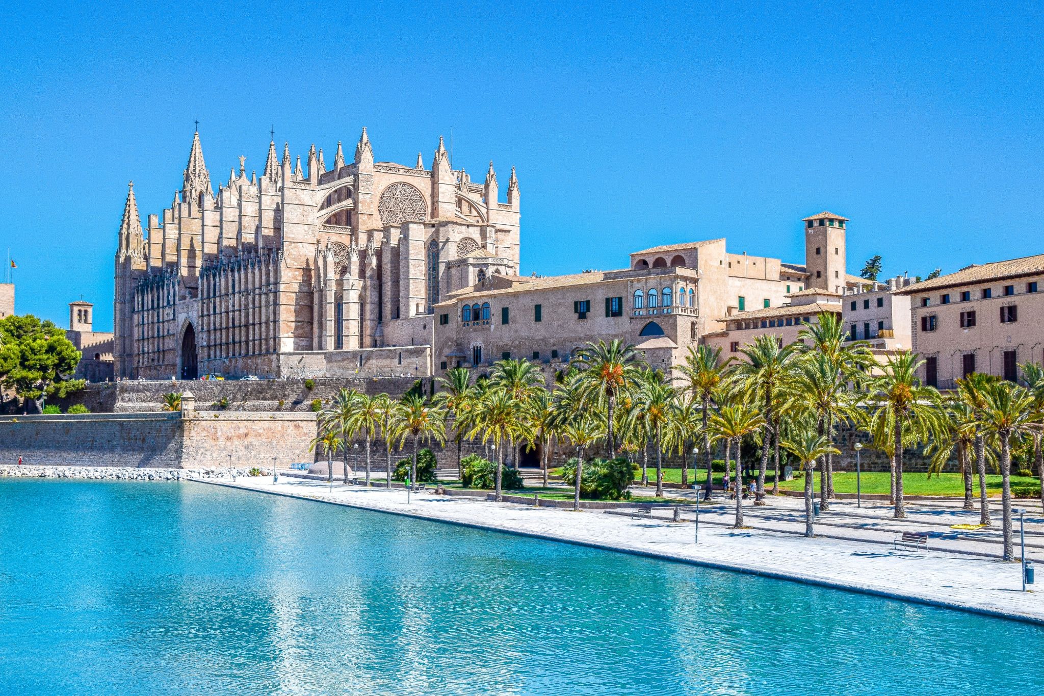 La Seu Palma Cathedral in Mallorca Spain