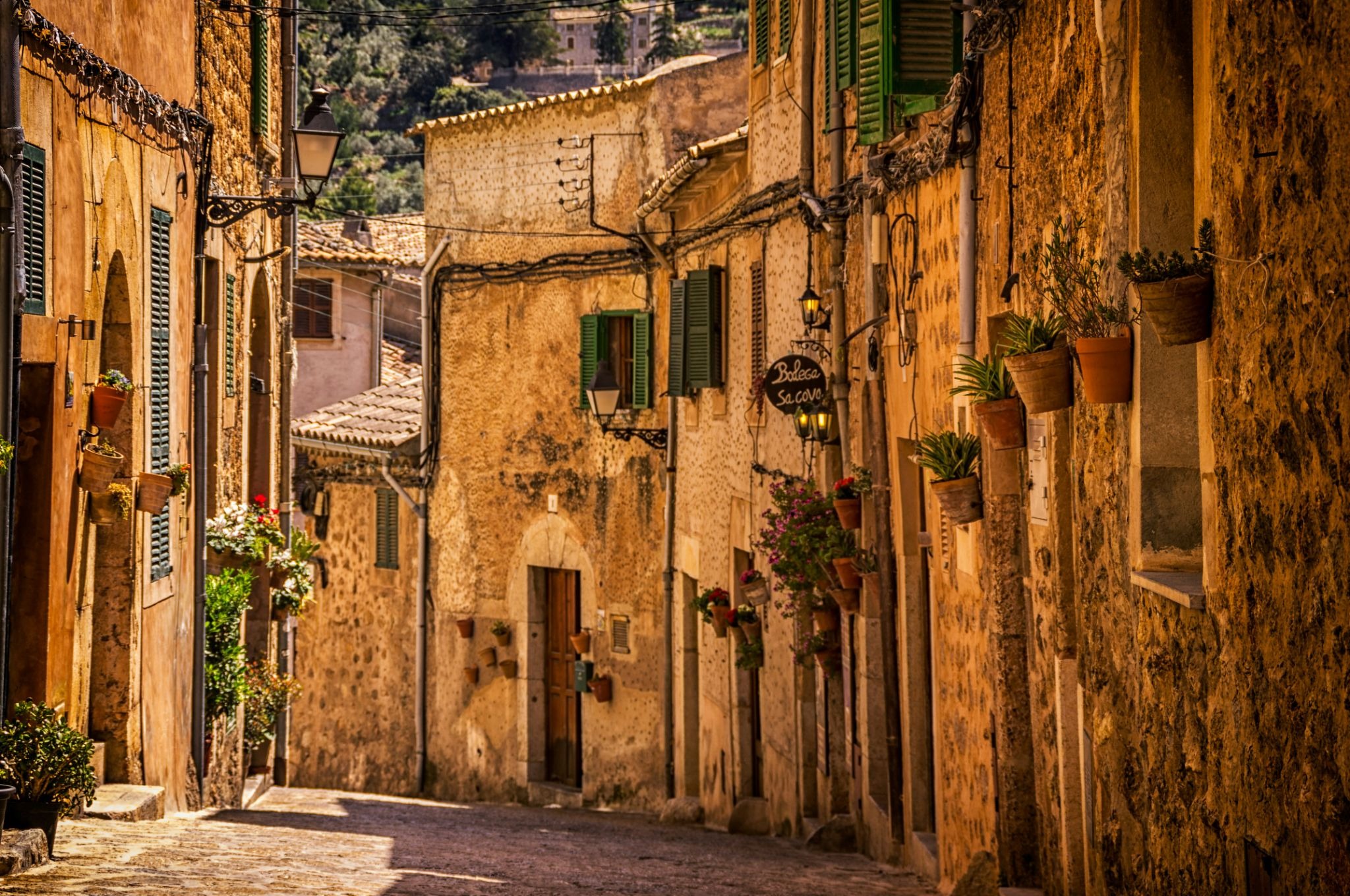 Streets of Mallorca during the daytime