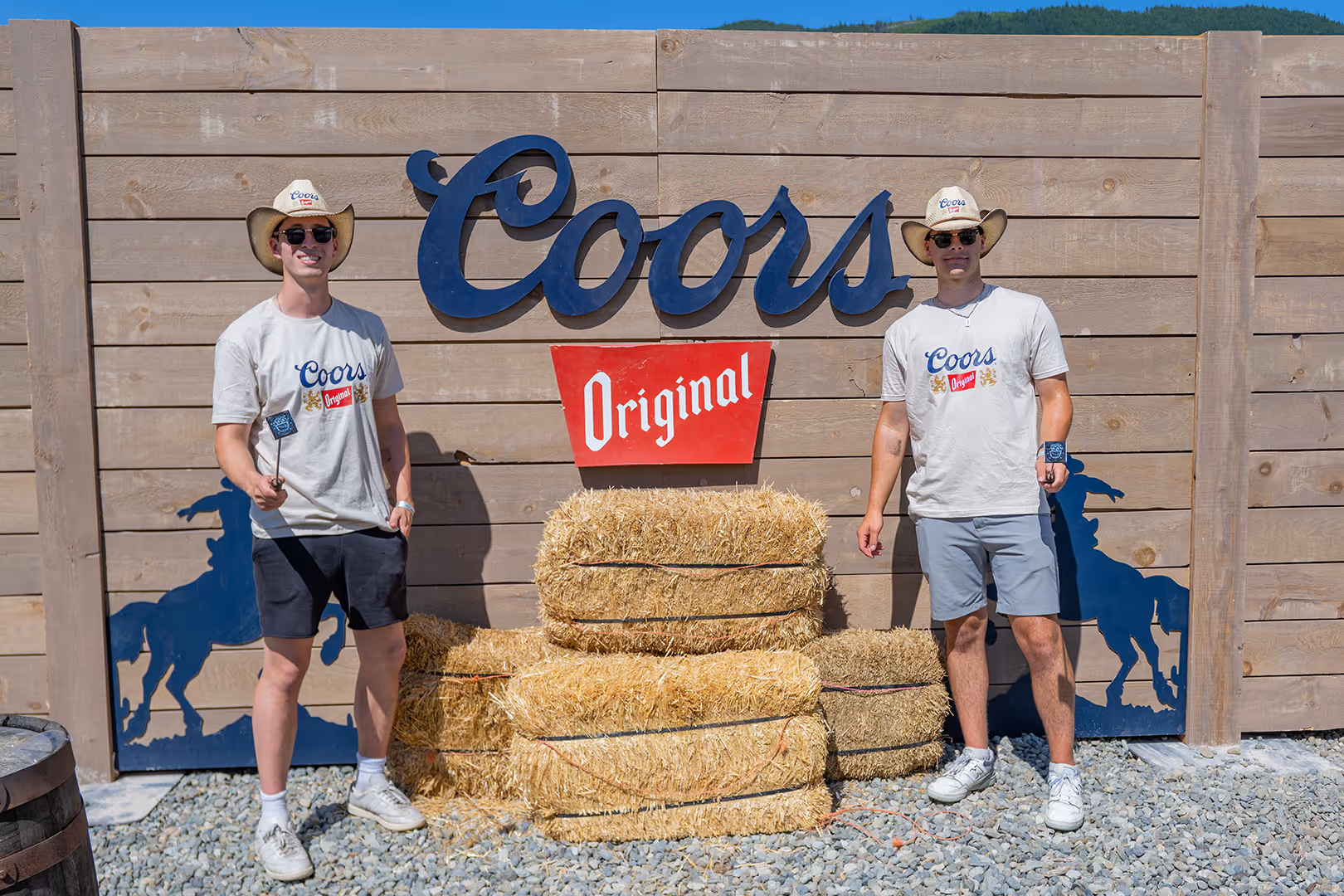 coors experiential marketing display for an outdoor Canadian music festival