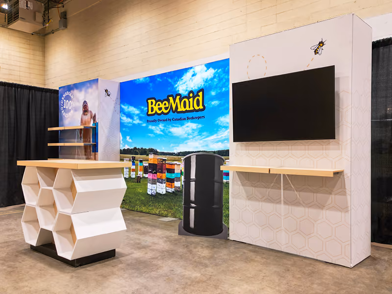 BeeMaid Honey 10x20 Trade Show Display