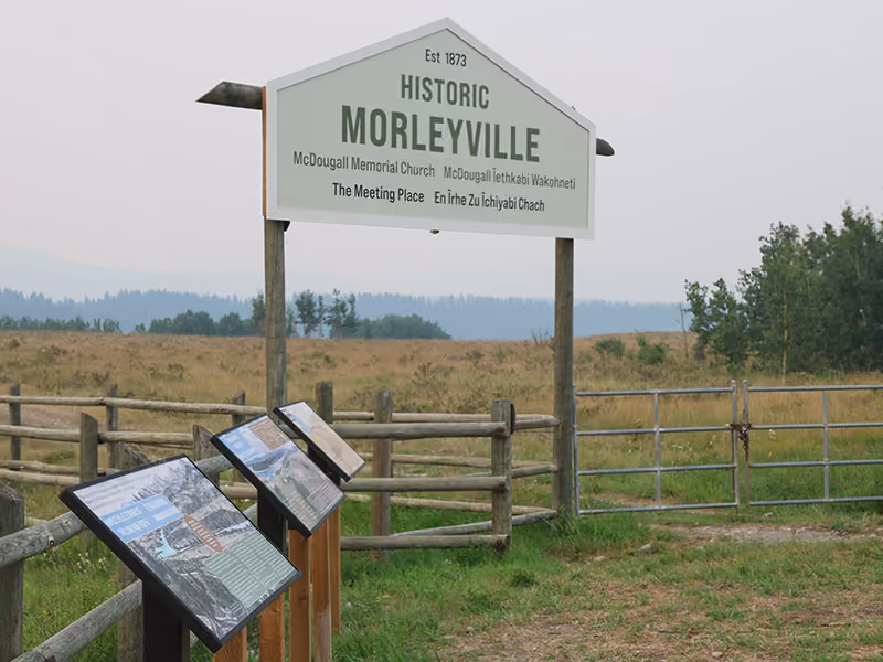 Historic Morleyville Outdoor Interpretive Trail Signage