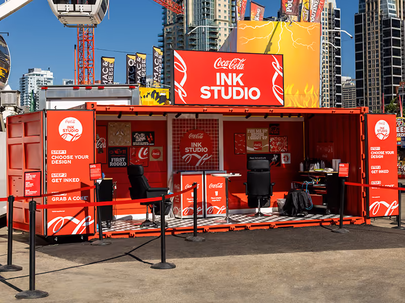 Coca-Cola Ink Studio Seacan Activation