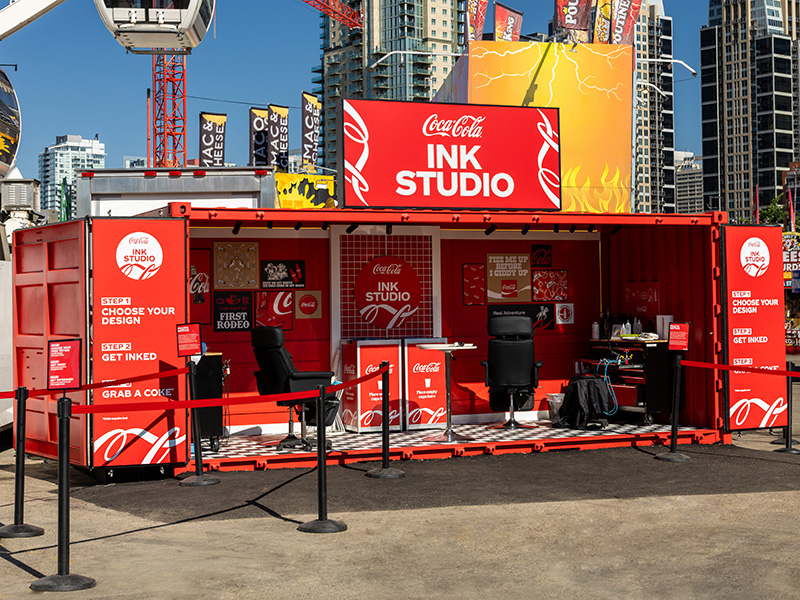 Coca-Cola Ink Studio Seacan Activation