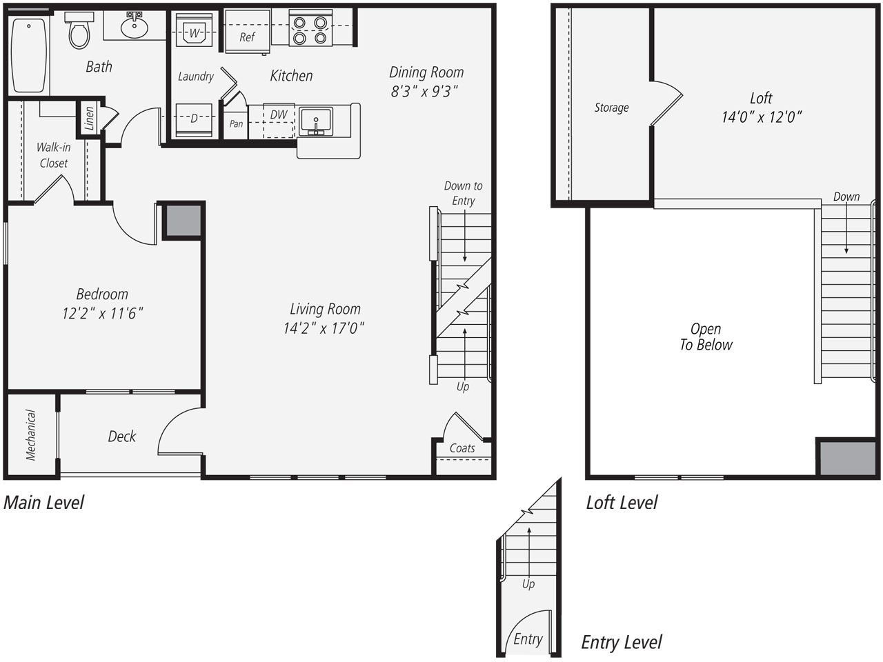 1 Bedroom Loft A3L
