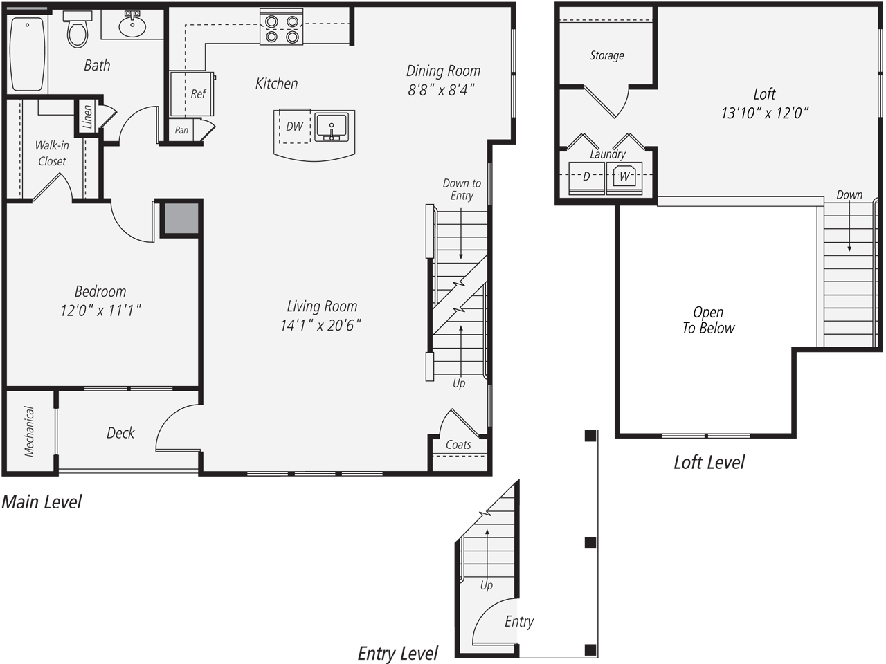 1 Bedroom Loft A4L