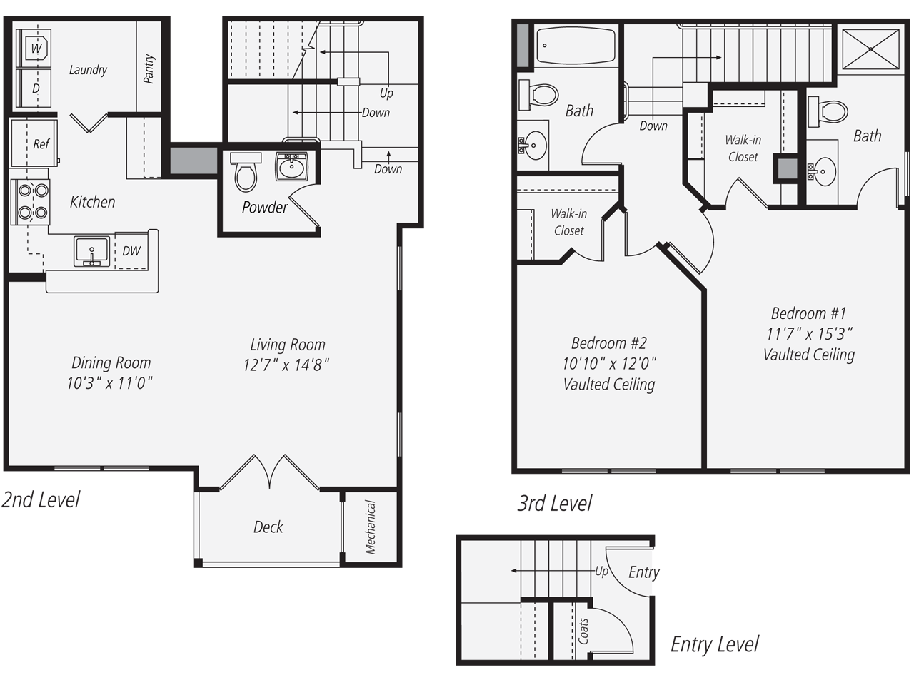 2 Bedroom Townhouse · 2.5 Bathroom