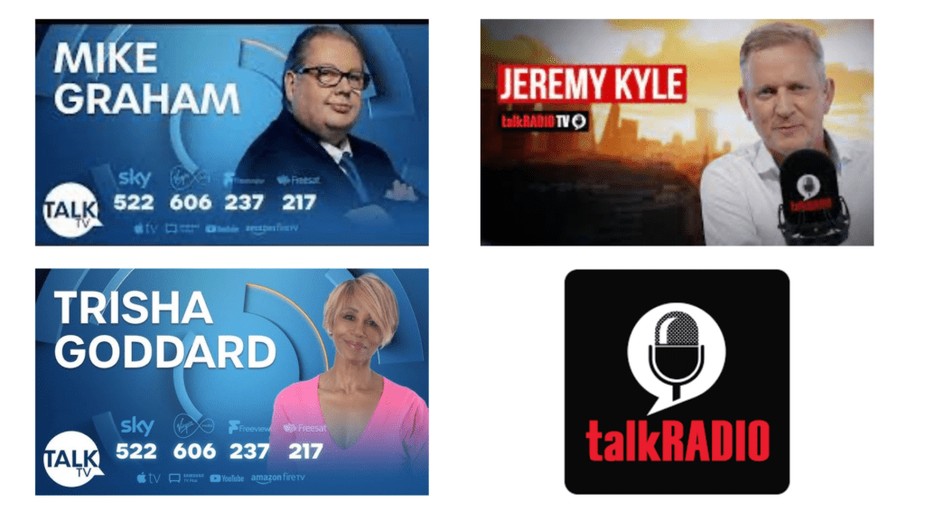 Jeremy Kyle, Tricia Goddard and Mike Graham