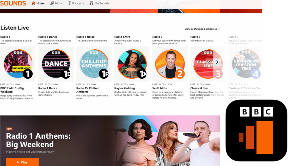 BBC Sounds website 