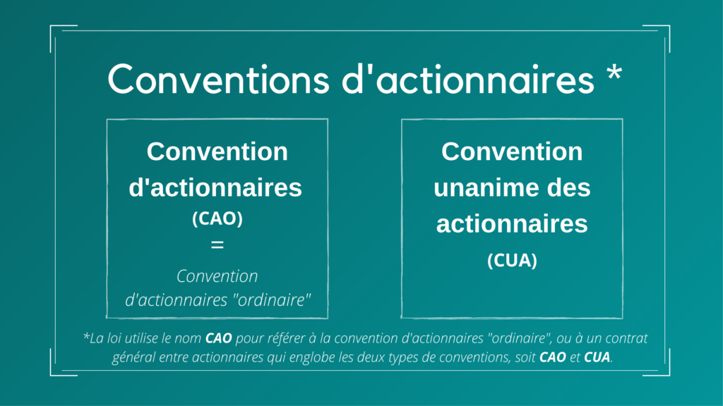 Convention d'actionnaires