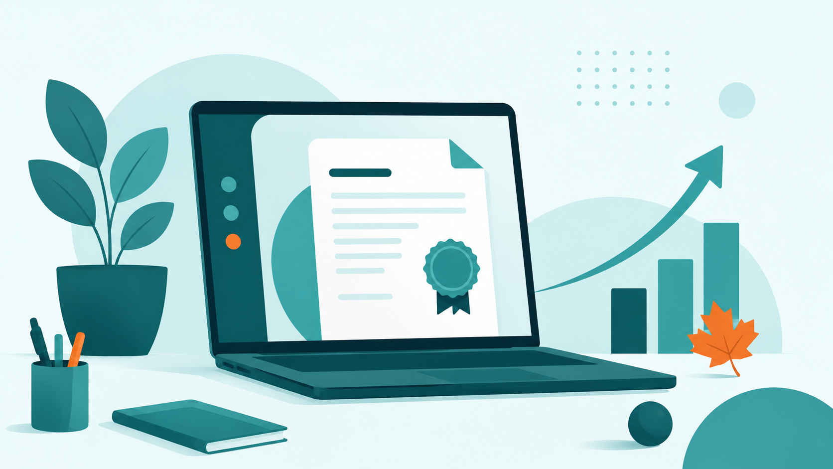 Illustration d'une incorporation d'entreprise en ligne aux couleurs de Lexstart