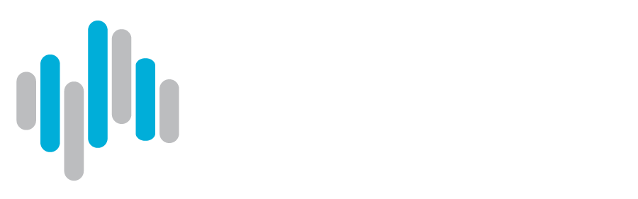 ELA logo with stylized letters in shades of gray and blue.
