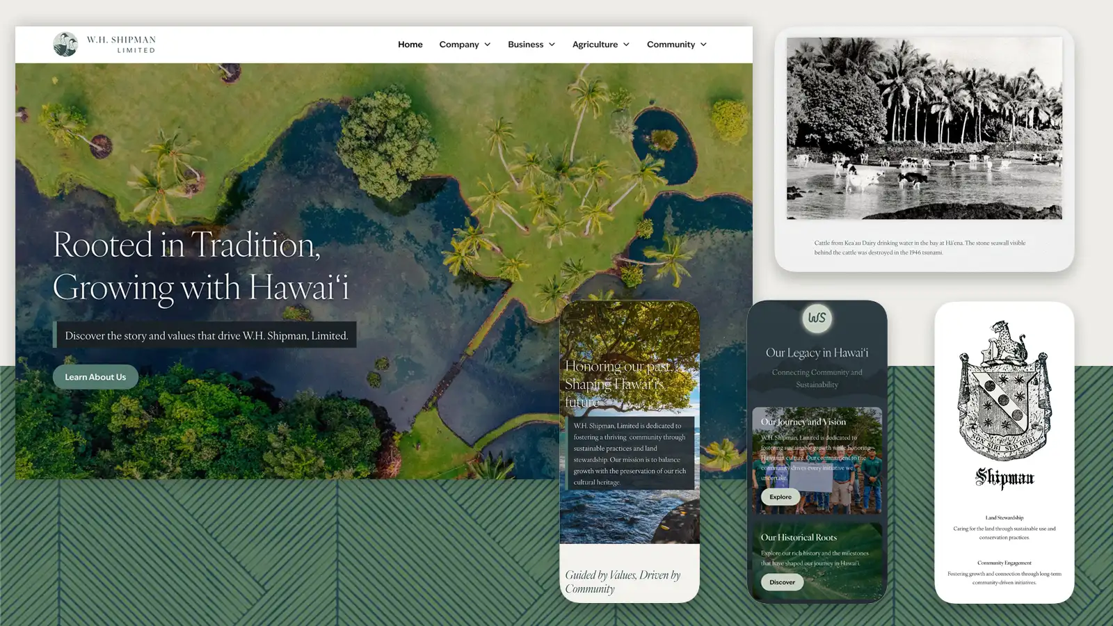 W.H. Shipman Limited website design