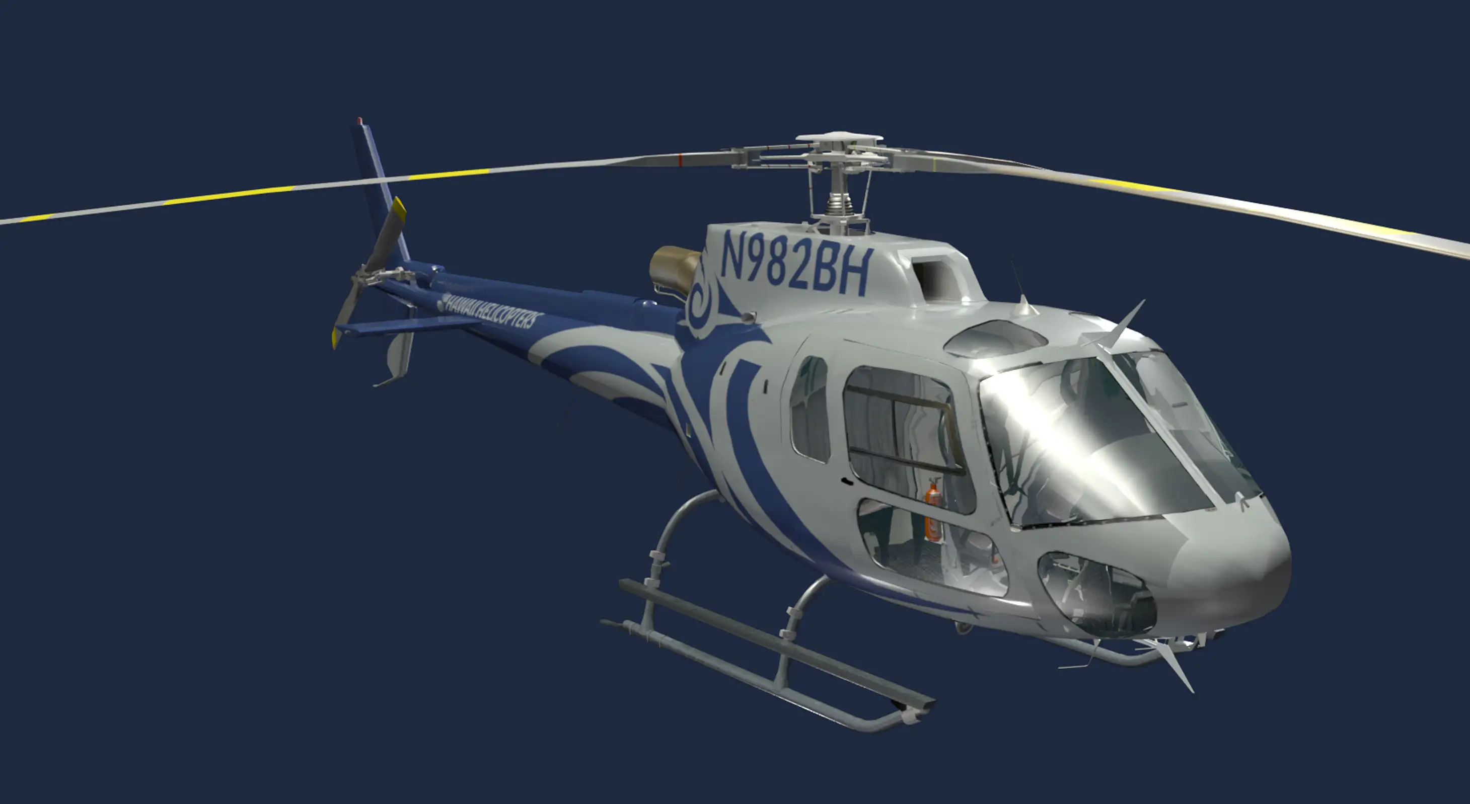 3d render of Hawaii Helicopters Design